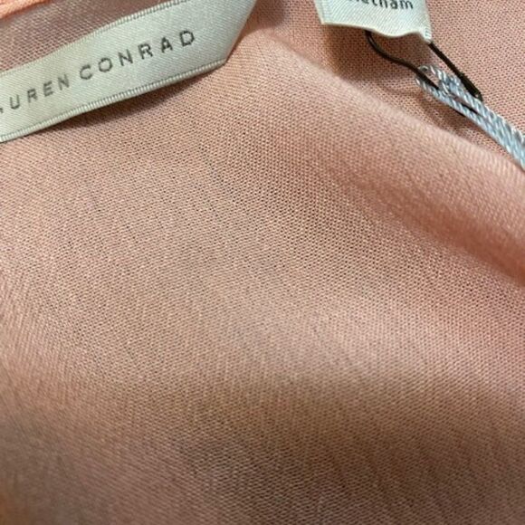 Lauren Conrad Antique Romance 3/4 sleeves Apricot top, size Small - Picture 3 of 3